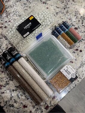 Assorted Glass Bead Storage bundle